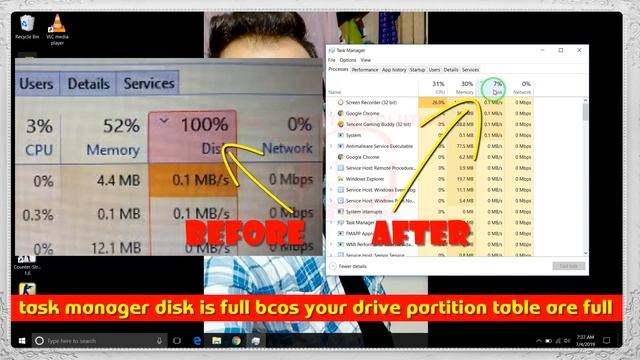 How To Fix 100% Disk Usage in Windows 10 | Task Manager | Lag OR Hang PC/COMPUTER/LAPTOP SOLVED☑️✅😍 смотреть онлайн
