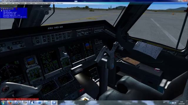 FSX | STREAMAIR CONNECT ERJ E145XR | Athens to Genoa | LGAV-LIMJ | VATSIM | START смотреть онлайн
