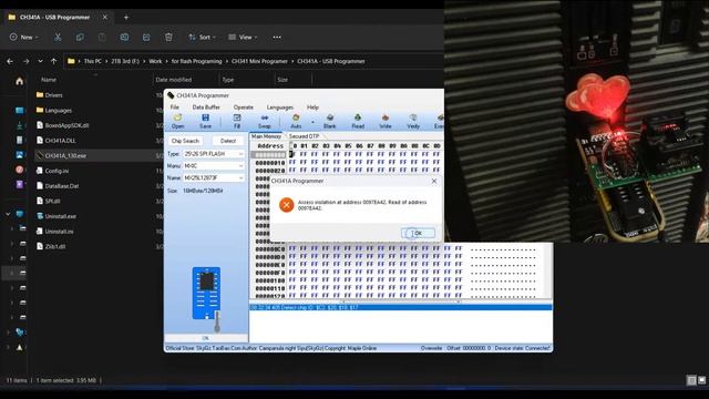 الطريقة الصحيحة لاستعمال مبرمجة CH341A وحل العيب الكارثى بها الذى لن يخبرك به احد