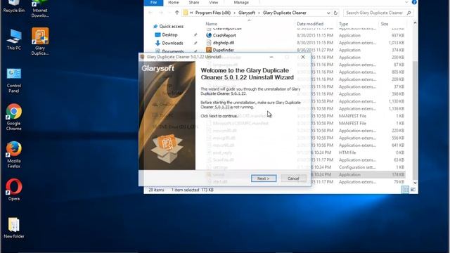 Uninstall Glary Duplicate Cleaner on Windows 10 смотреть онлайн
