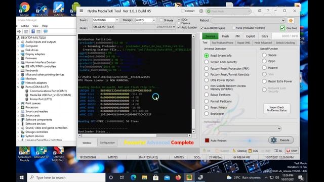 How to Removed FRP , In SAMSUNG A12 (sm-A125f). Using HYDRA TOOL MTK, Via Testpoint (TP) смотреть онлайн