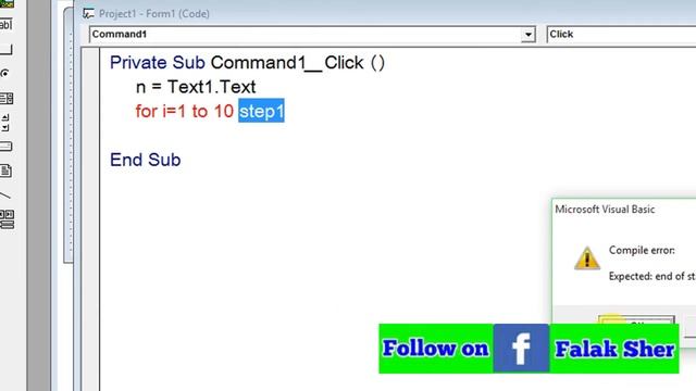 for loop in visual basic 6.0 code with example смотреть онлайн