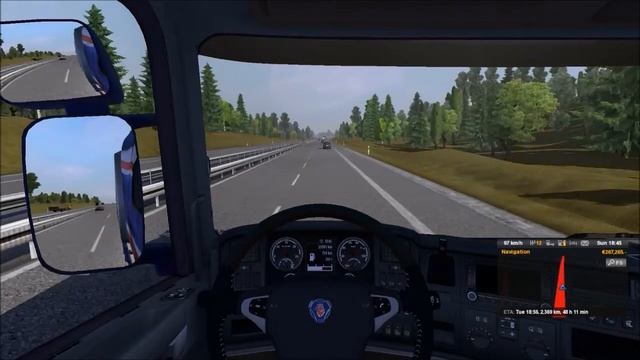 TSM 5.0 Union jack Scania (Euro truck simulator 2) смотреть онлайн