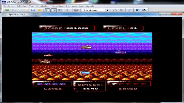 Sub Hunter - Amstrad CPC - emulador CPC Loader 3 CPCGamesCD Caprice32 v4.2.0 - test Windows 7 x64 смотреть онлайн