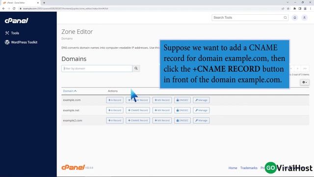 How to add CNAME Record in cPanel using the DNS Zone Editor with GoViralHost смотреть онлайн