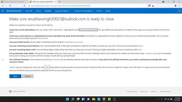 How to Delete Outlook Account 2021 l Close Microsoft Account - Outlook.com смотреть онлайн