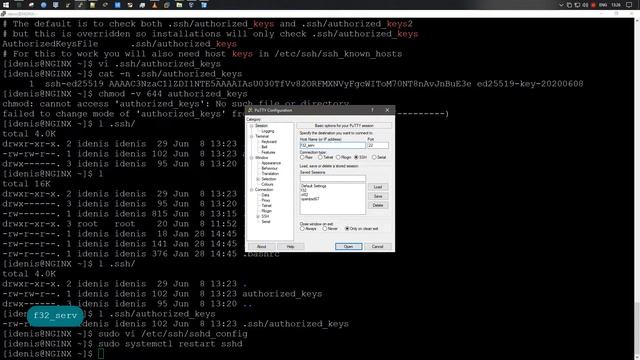 SSH Key Pair Authentication on Windows Client | Putty | Fedora 32 Server смотреть онлайн