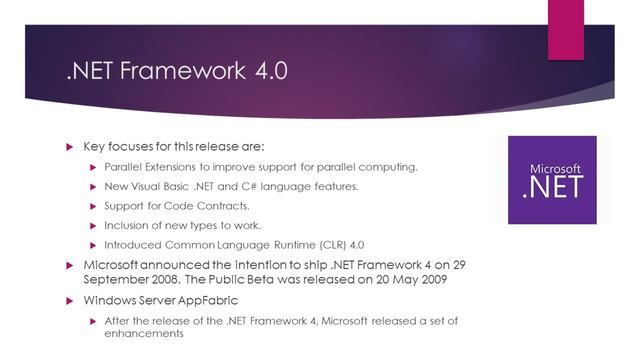 002 .NET Framework version history смотреть онлайн