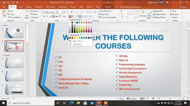 Ms PowerPoint 2019 Home Menu Complete смотреть онлайн