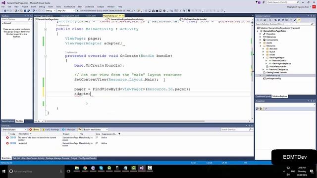 Xamarin Android Tutorial - ViewPager Transformer смотреть онлайн