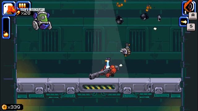 Mighty Goose gameplay - The adventures of the legendary goose who wants to save the galaxy! смотреть онлайн