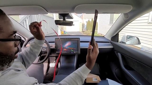 2021 tesla model Y long range- dash trim upgrade смотреть онлайн