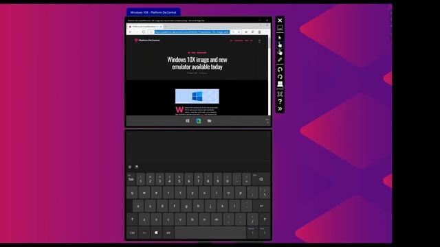 Platform De Central Windows 10X walk through смотреть онлайн