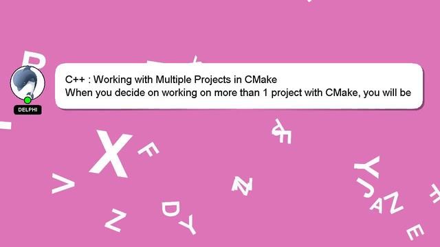 C++ : Working with Multiple Projects in CMake смотреть онлайн