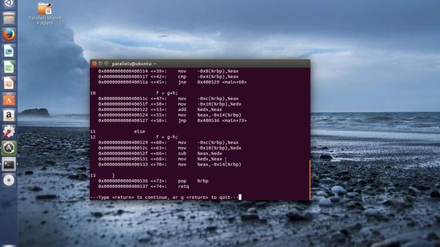 Writing basic C or C++ program in GDB Assembly (Part 3) смотреть онлайн