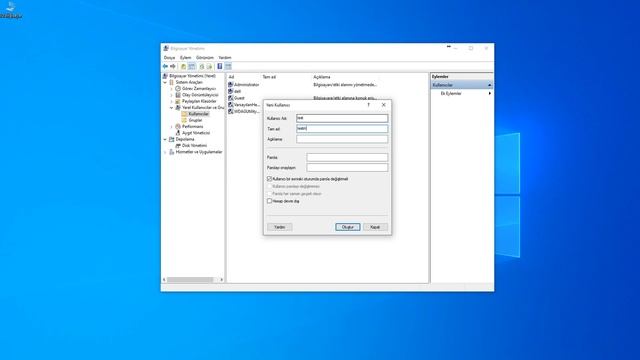 On Windows 10 Creating a new user Account and setting a Password смотреть онлайн