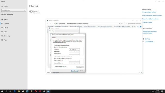 How to configure static ip address windows 10 смотреть онлайн