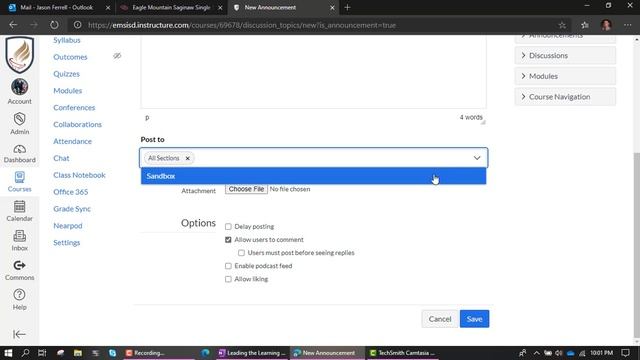 Canvas Announcements on Windows смотреть онлайн