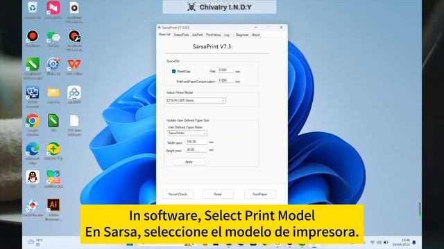 Software for Epson Printer to Print Roll Media, Setting смотреть онлайн