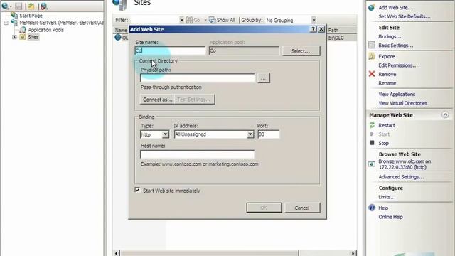 Installation and Configuration of Web Server IIS on Windows Server 2008 to host multiple websites.a смотреть онлайн