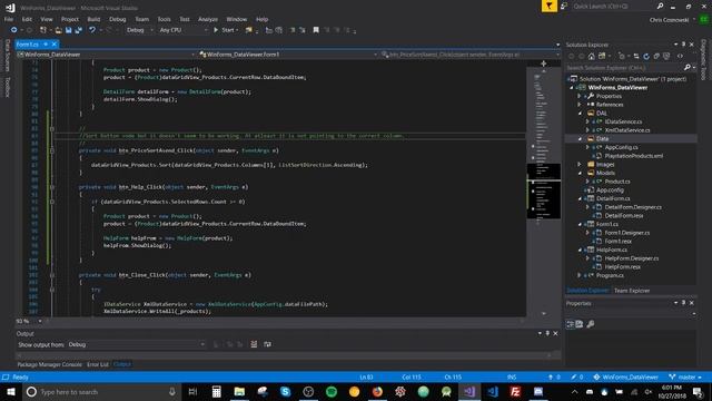 WebForms DataViewer смотреть онлайн