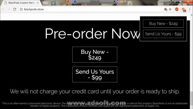 Premium Custom Apple Black AirPods смотреть онлайн