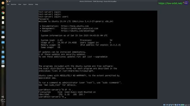 Ubuntu Server 20.04 Install смотреть онлайн