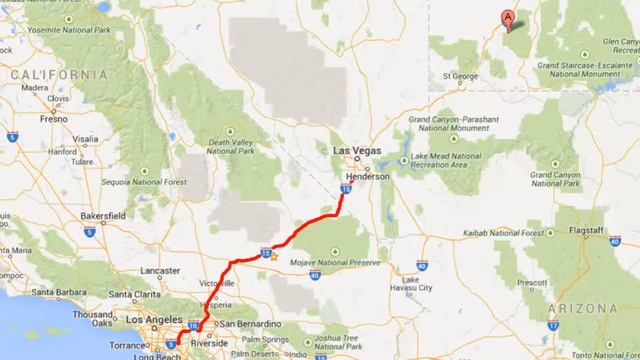 Brian Head, Utah animated travel route map test 1920x1080 HD смотреть онлайн