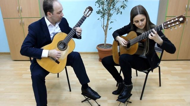 Гитарный дуэт  Мария Беккер и Николай Шелухин г.Калининград