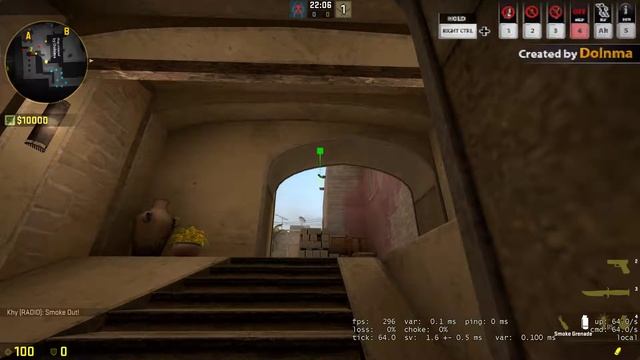 CS:GO Mirage Easy Jungle Smoke смотреть онлайн