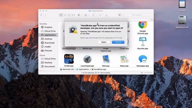 How to run apps from unidentified developers on Mac OS смотреть онлайн