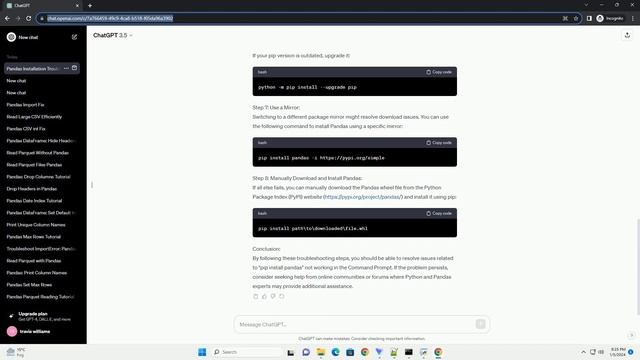 pip install pandas not working in cmd смотреть онлайн
