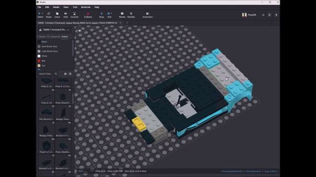 Lego 76898 Formula E Panasonic Jaguar GEN2 & Jaguar I-PACE eTROPHY Speed Build Studio LDD by PLegoB смотреть онлайн