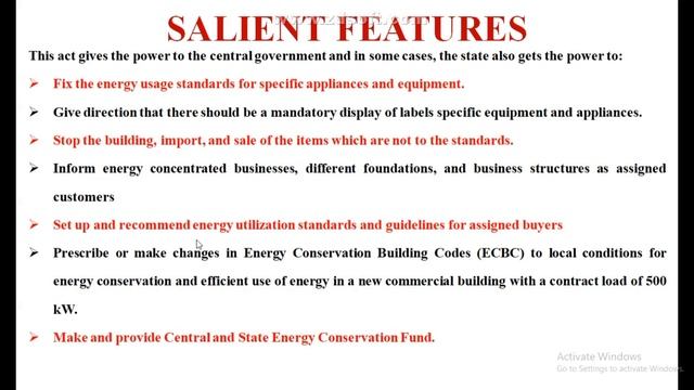 Energy Conservation Act 2001/ Salient Features of Energy Conservation Act/ Energy Management смотреть онлайн