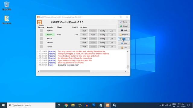 Why my XAMPP Apache cannot start in Windows 10 Tutorial смотреть онлайн