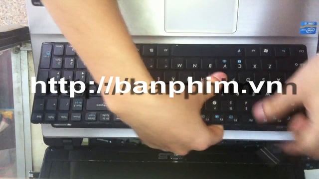Thay bàn phím laptop Asus K53E keyboard replacement fix assembly guide смотреть онлайн