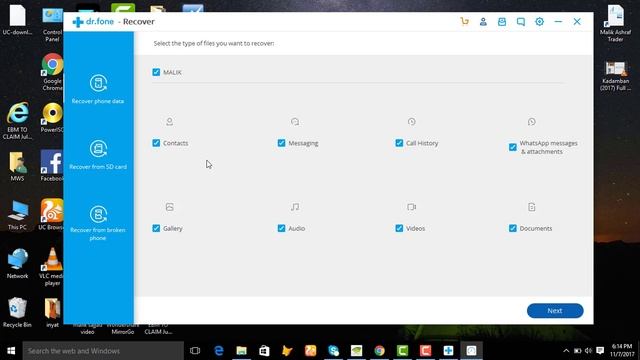 How to Recover Deleted Files and sms pic callloge || dr.fone смотреть онлайн