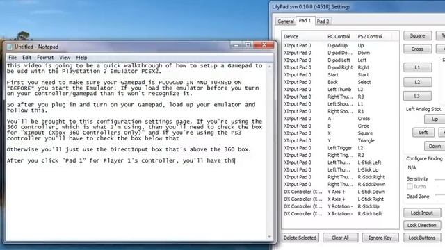 PCSX2: Configuring a Gamepad for use смотреть онлайн