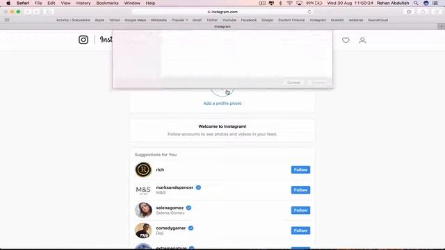 How to UPLOAD a Profile Photo to Instagram on a Mac Computer - Basic Tutorial | New смотреть онлайн