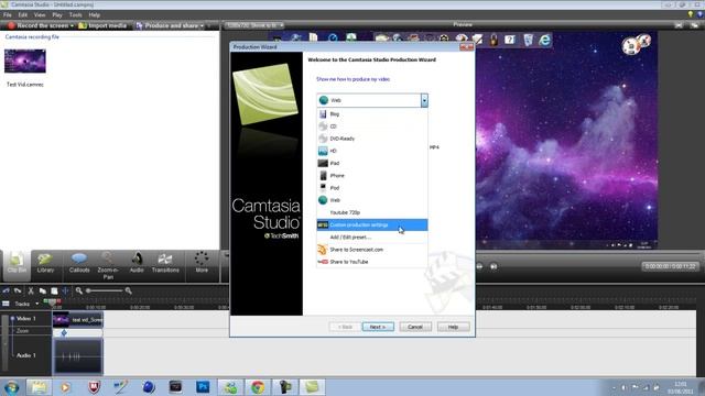 How to Upload a video on Youtube From Camtasia Studio 7 смотреть онлайн