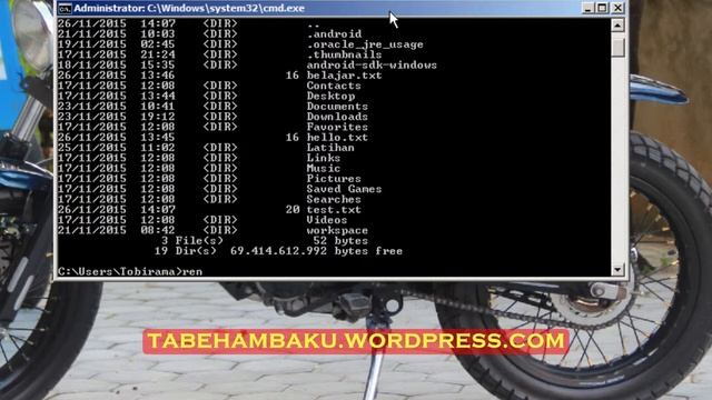 33.Tutorial CMD (RENAME FILE) смотреть онлайн