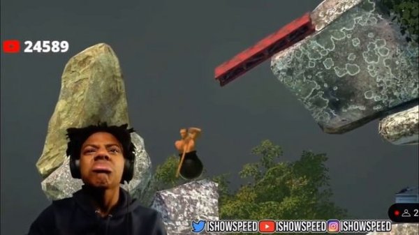 IShowSpeed Cries on Livestream😧😧😧😧 Getting Over It