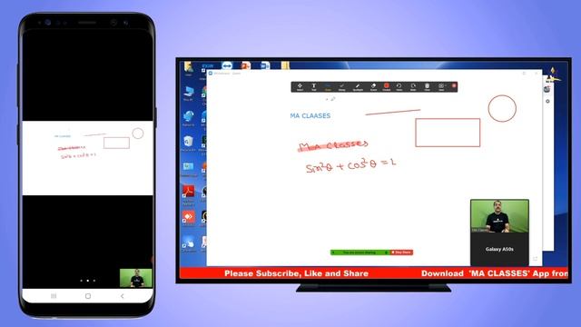 How to use Whiteboard in Zoom App | How to write on Zoom Whiteboard with Pen Tablet |MA Classes смотреть онлайн