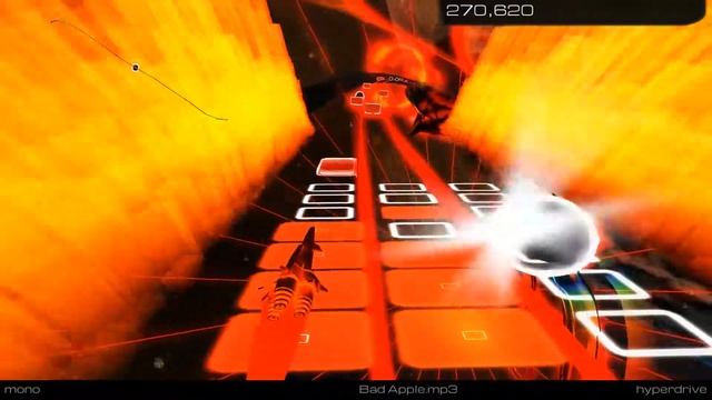 Audiosurf 2 "Bad apple" смотреть онлайн