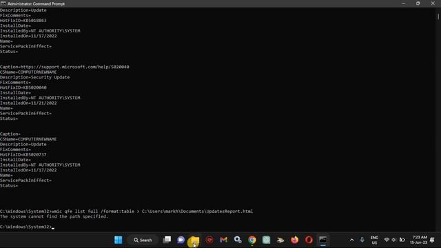 Get lists of installed Microsoft Windows Updates смотреть онлайн