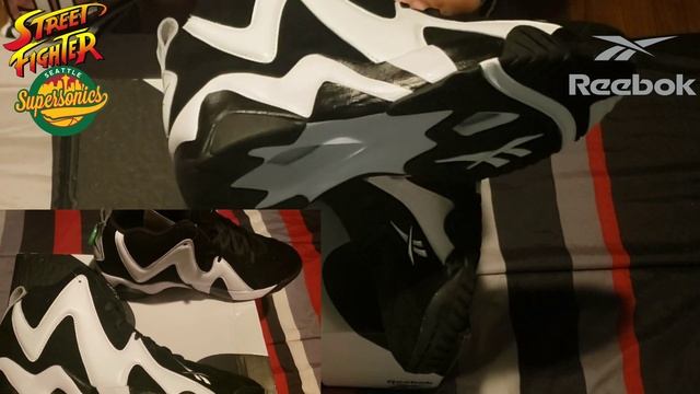 REEBOK KAMIKAZE 2 BLACK WHITE UNBOXING + LACE SWAP смотреть онлайн