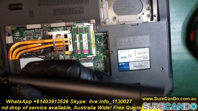 ASUS N61J Overheating Thermal Paste Clean Fans SSD Upgrade install Windows 10 смотреть онлайн