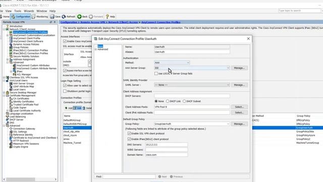 Anyconnect 4.7 Managment Tunnel + User Tunnel(username,passwd) Demo смотреть онлайн