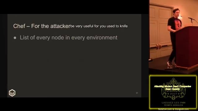 NolaCon 2017 GBC05 Attacking Modern SaaS Companies Sean Cassidy смотреть онлайн