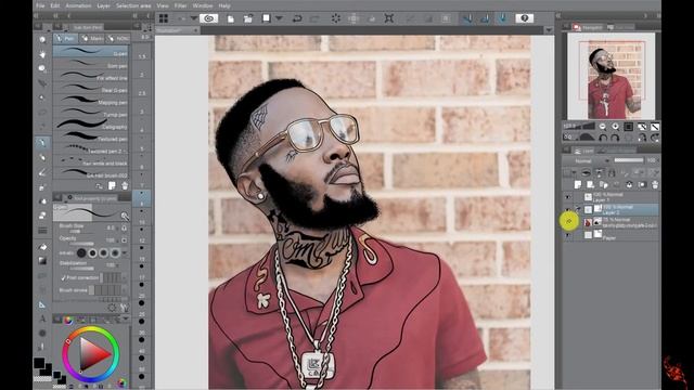 how to cartoon a photo the easy way- (clip studio) 2019 (Shy Glizzy) смотреть онлайн